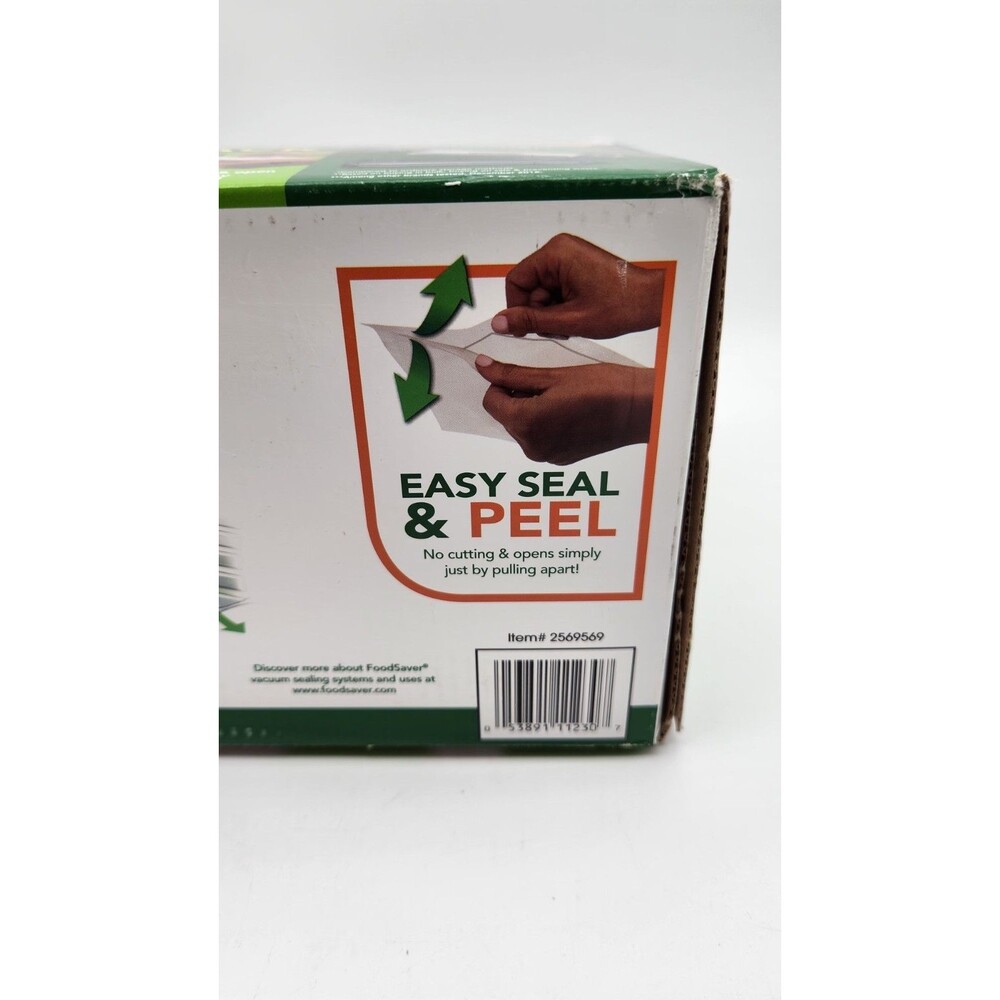 FoodSaver Special Value Vacuum Seal Combo Pack 8" & 11" Rolls 36 Pre-Cut Qt Bags - Picture 3 of 9